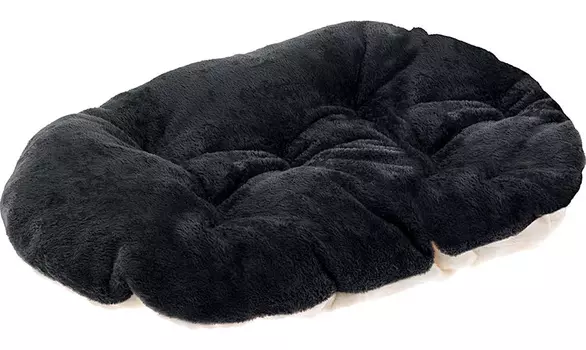 Подушка мягкая Ferplast Relax Soft 78/8 искусственный мех черная 78 х 50 см (1 шт)