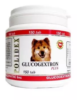 Polidex Glucogextron Plus – Полидекс Глюкогекстрон Плюс витаминный комплекс для собак для соединительной и хрящевой ткани суставов (150 таблеток)