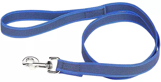 Поводок для собак до 50 кг Julius-K9 Color &amp; Gray Super-grip с ручкой сине-серый 20 мм 120 см (1 шт)