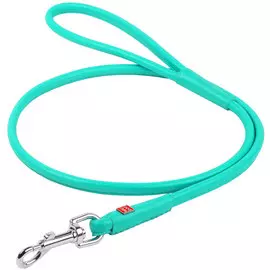 Поводок кожаный круглый для собак ментол 6 мм 183 см Collar WauDog Glamour (1 шт)