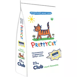Pretty Cat Wood Granules наполнитель древесный для туалета кошек (23 + 23 кг)