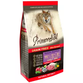 Primordial Adult Mini Breed беззерновой для взрослых собак маленьких пород с сардиной и гусем (2 кг)