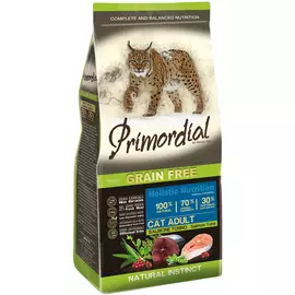 Primordial Cat Adult беззерновой для взрослых кошек с лососем и тунцом (0,4 кг)