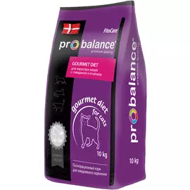 Probalance Cat Gourmet Diet для привередливых взрослых кошек с говядиной и ягненком (1,8 кг)