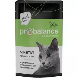 Probalance Cat Sensitive для взрослых кошек с чувствительным пищеварением с курицей 66936 (85 гр х 25 шт)