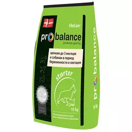 Probalance Dog Starter для щенков всех пород, беременных и кормящих сук с курицей (10 кг)