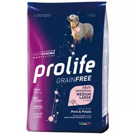 Prolife Grain Free Sensitive Adult Medium/large Pork &amp; Potato беззерновой для взрослых собак средних и крупных пород с чувствительным пищеварением со свининой и картофелем (10 кг)