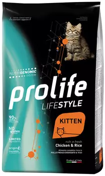 Prolife Lifestyle Kitten Chicken &amp; Rice для котят с курицей и рисом (1,5 кг)