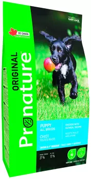 Pronature Original Dog Puppy All Breeds для щенков всех пород с курицей и овсом (20 кг)