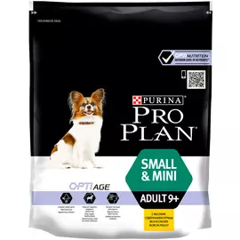 Purina Pro Plan Adult 9+ Optiage Small &amp; Mini для пожилых собак маленьких пород старше 9 лет с курицей и рисом (0,7 + 0,7 кг)