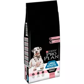 Purina Pro Plan Adult Dog Optiderma Large Athletic Sensitive Skin для взрослых собак крупных пород атлетического телосложения с чувствительной кожей с лососем и рисом (14 + 14 кг)