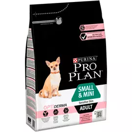 Purina Pro Plan Adult Dog Optiderma Small &amp; Mini Sensitive Skin для взрослых собак маленьких пород с чувствительной кожей с лососем и рисом (3 + 3 кг)