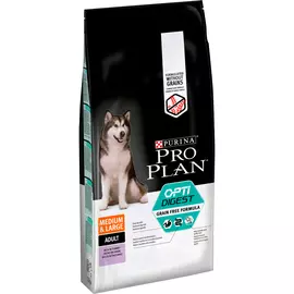 Purina Pro Plan Adult Dog Optidigest Grain-free Medium &amp; Large беззерновой для взрослых собак средних и крупных пород с чувствительным пищеварением с индейкой (7 + 7 кг)