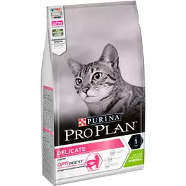 Purina Pro Plan Cat Delicate Lamb для взрослых кошек с чувствительным пищеварением с ягненком (10 + 10 кг)