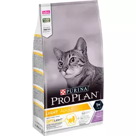 Purina Pro Plan Cat Light диетический для взрослых кошек с индейкой (1,5 + 1,5 кг)