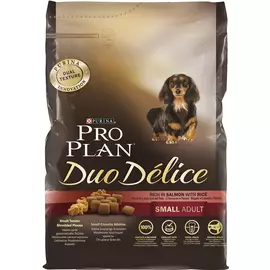 Purina Pro Plan Duo Delice Small Adult для взрослых собак маленьких пород с лососем и рисом (2,5 + 2,5 кг)