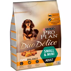 Purina Pro Plan Duo Delice Small &amp; Mini Adult для взрослых собак маленьких пород с курицей и рисом (2,5 + 2,5 кг)