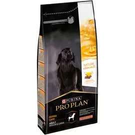 Purina Pro Plan Nature Elements Adult Dog Medium &amp; Large Derma Care для взрослых собак средних и крупных пород с чувствительной кожей и шерстью с лососем (2 кг)