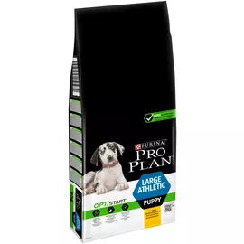 Purina Pro Plan Optistart Puppy Large Athletic для щенков крупных пород атлетического телосложения с курицей и рисом (12 + 12 кг)