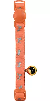 Ошейник светоотражающий для кошек Hunter Smart Neon нейлон оранжевый (1 шт)