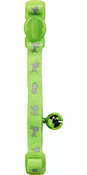 Ошейник светоотражающий для кошек Hunter Smart Neon нейлон зеленый (1 шт)