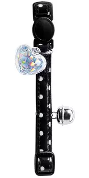 Ошейник для кошек Hunter Smart Glossy Dots черный в горошек (1 шт)