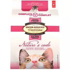 Oven-baked Tradition Nature's Code Cat Adult Grain Free Chicken беззерновой для взрослых кошек с курицей (1,13 кг)