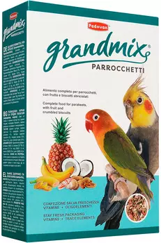 Padovan Grandmix Parrocchetti корм для средних попугаев (400 гр)