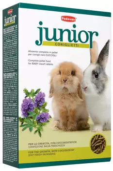 Padovan Junior Coniglietti корм для молодых декоративных и карликовых кроликов (850 гр)