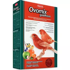 Padovan Ovomix Gold Rosso дополнительный корм для выкармливания птенцов и при линьке зерноядных птиц с красным оперением (300 гр)