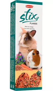 Padovan Stix Flakes Coniglietti палочки овощные для кроликов и морских свинок 2 х 50 гр (1 шт)