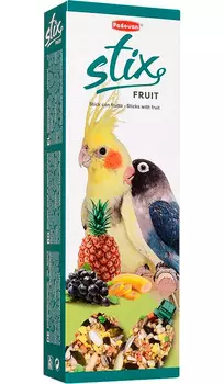 Padovan Stix Fruit Parrocchetti палочки лакомство для средних попугаев с фруктами 2 х 50 гр (1 шт)