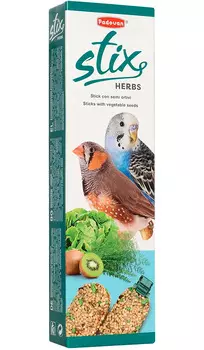 Padovan Stix Herbs Cocorite палочки-лакомство для волнистых попугаев и экзотических птиц с травами (80 гр)