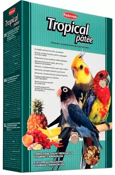 Padovan Tropical Patee корм для средних попугаев с фруктами (700 гр)