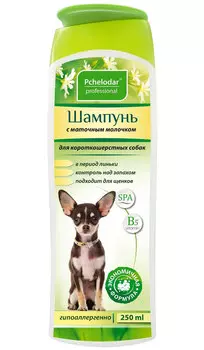 пчелодар шампунь для короткошерстных собак с маточным молочком 250 мл (1 шт)