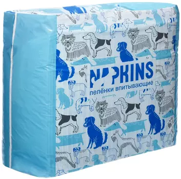 Пеленки впитывающие гелевые для животных Napkins 60 х 40 см (5 шт)
