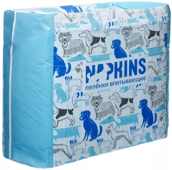 Пеленки впитывающие гелевые для животных Napkins 60 х 60 см (5 шт)