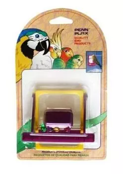 Penn-plax игрушка для птиц «Зеркало с жердочкой и бусинами» (1 шт)