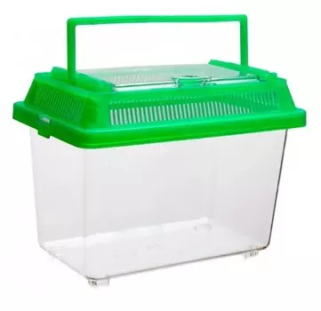 Переноска-аквариум с пластиковой крышкой, 18 х 11 х 13,5 см, Barbus, Box 003 (1 шт)