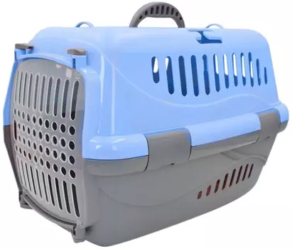 Переноска для животных Homepet голубая 48 х 32 х 32 см (1 шт)