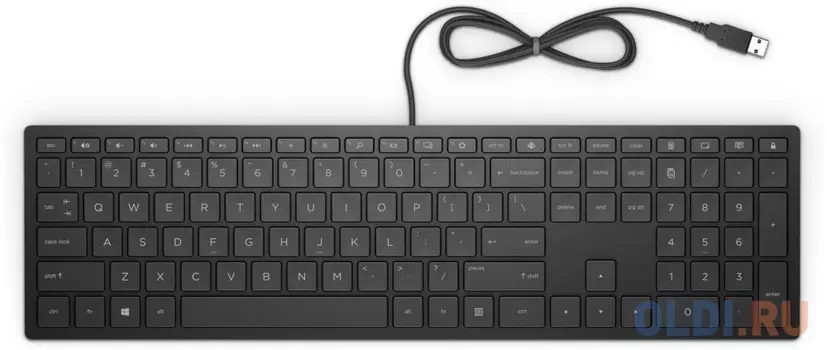 Клавиатура проводная HP Pavilion 300 USB черный 4CE96AA