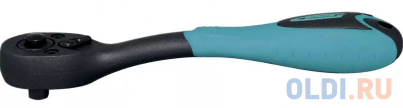 Ключ-трещотка 1/4", 72 зуба, Comfort, с быстрым сбросом, CrV, 2-х комп. рукоятка // Gross
