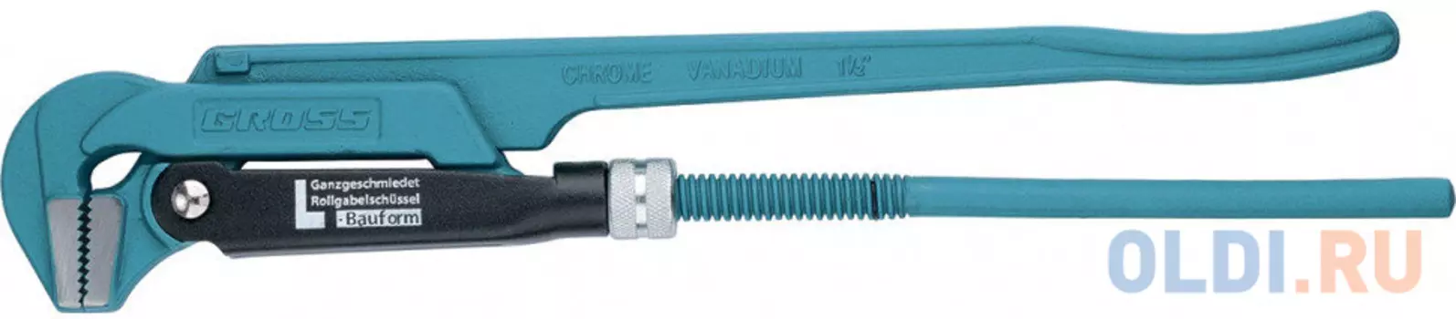 Ключ трубный рычажный GROSS 15603 №2 1,5 цельнокованный CrV, тип - L