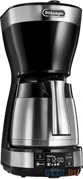 Кофеварка капельная Delonghi ICM16731 1200Вт черный/нержавеющая сталь