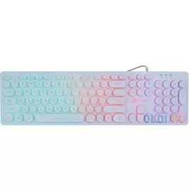 Клавиатура проводная Oklick 420MRL USB белый