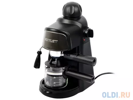 Кофеварка Scarlett SC-037, полуавтомат, эспрессо, капучино, 4.3 бар, 800Вт, черный
