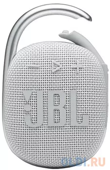 Колонка порт. JBL Clip 4 белый 5W 1.0 BT 15м 500mAh (JBLCLIP4WHT)