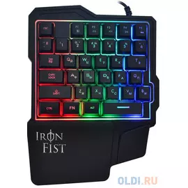 Клавиатура проводная Oklick 701G IRON FIST USB черный SW-GK116