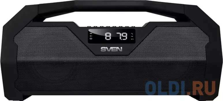 Колонка порт. Sven PS-470 черный 18W 2.0 BT/3.5Jack/USB 10м 1800mAh