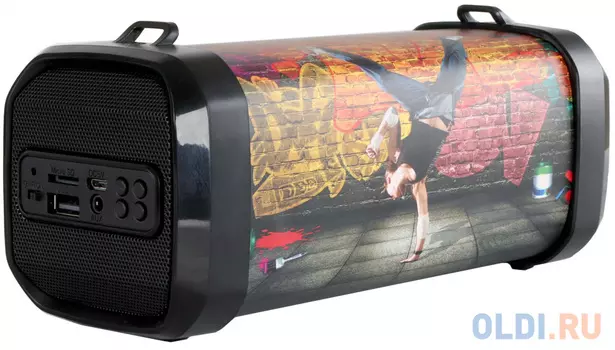 Колонка порт. Telefunken TF-PS1240B черный 6W 1.0 BT/3.5Jack/USB (TF-PS1240B(STREET DANCE))